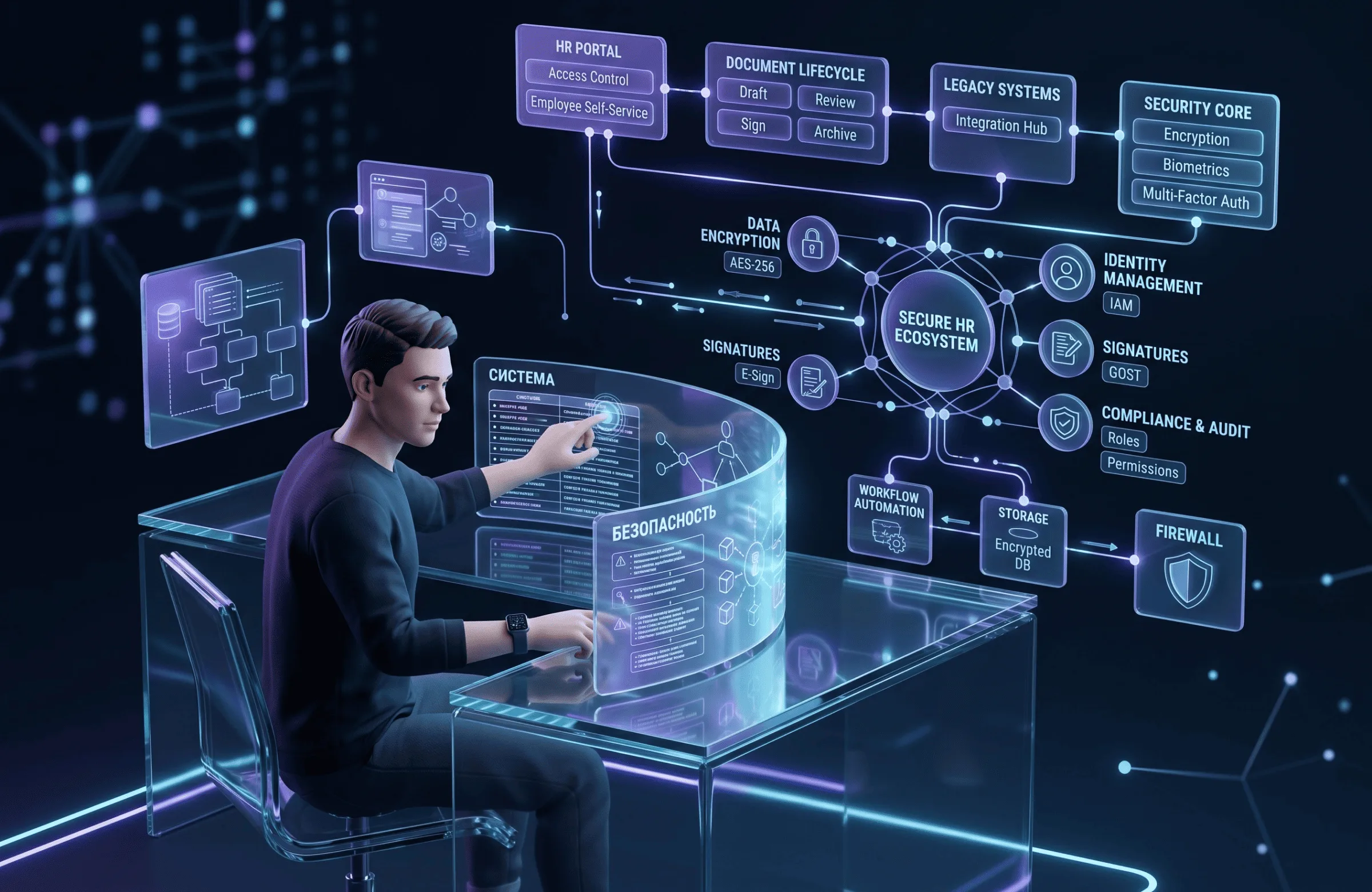 Сотрудник подписывает кадровый приказ с помощью мобильного приложения Госключ и УНЭП