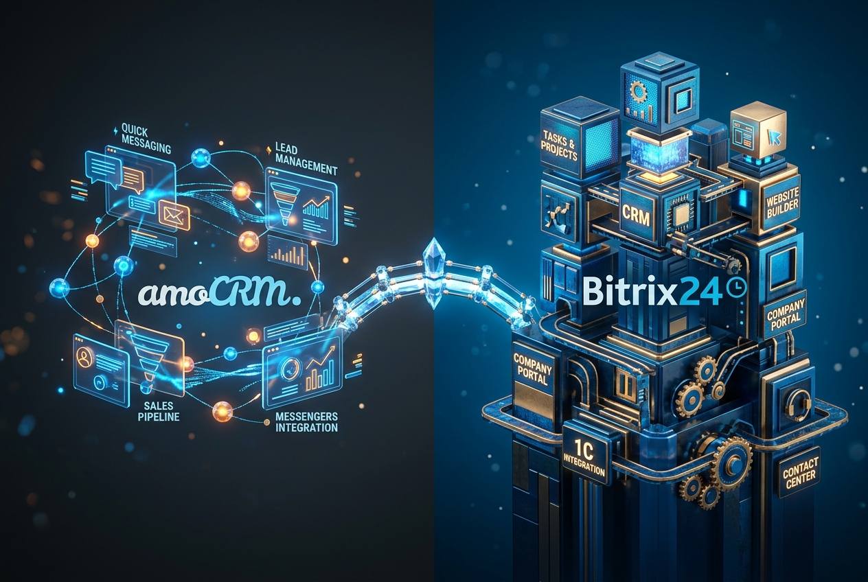 Внедрение CRM в Казани в 2026: Битрикс24, amoCRM, цены, этапы | Direkt Ink