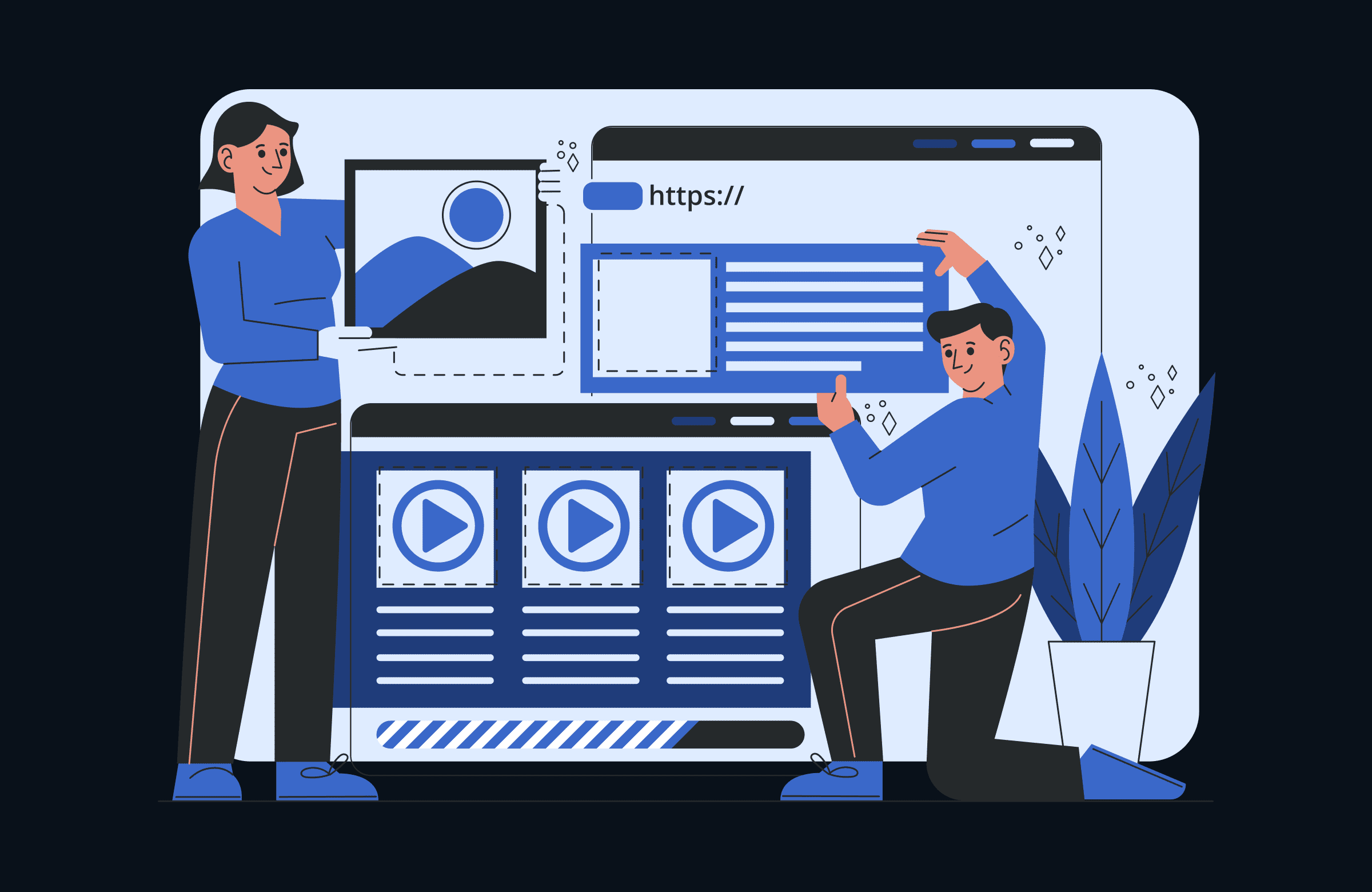 Команда UX-дизайнеров Direkt Ink проводит аудит юзабилити сайта