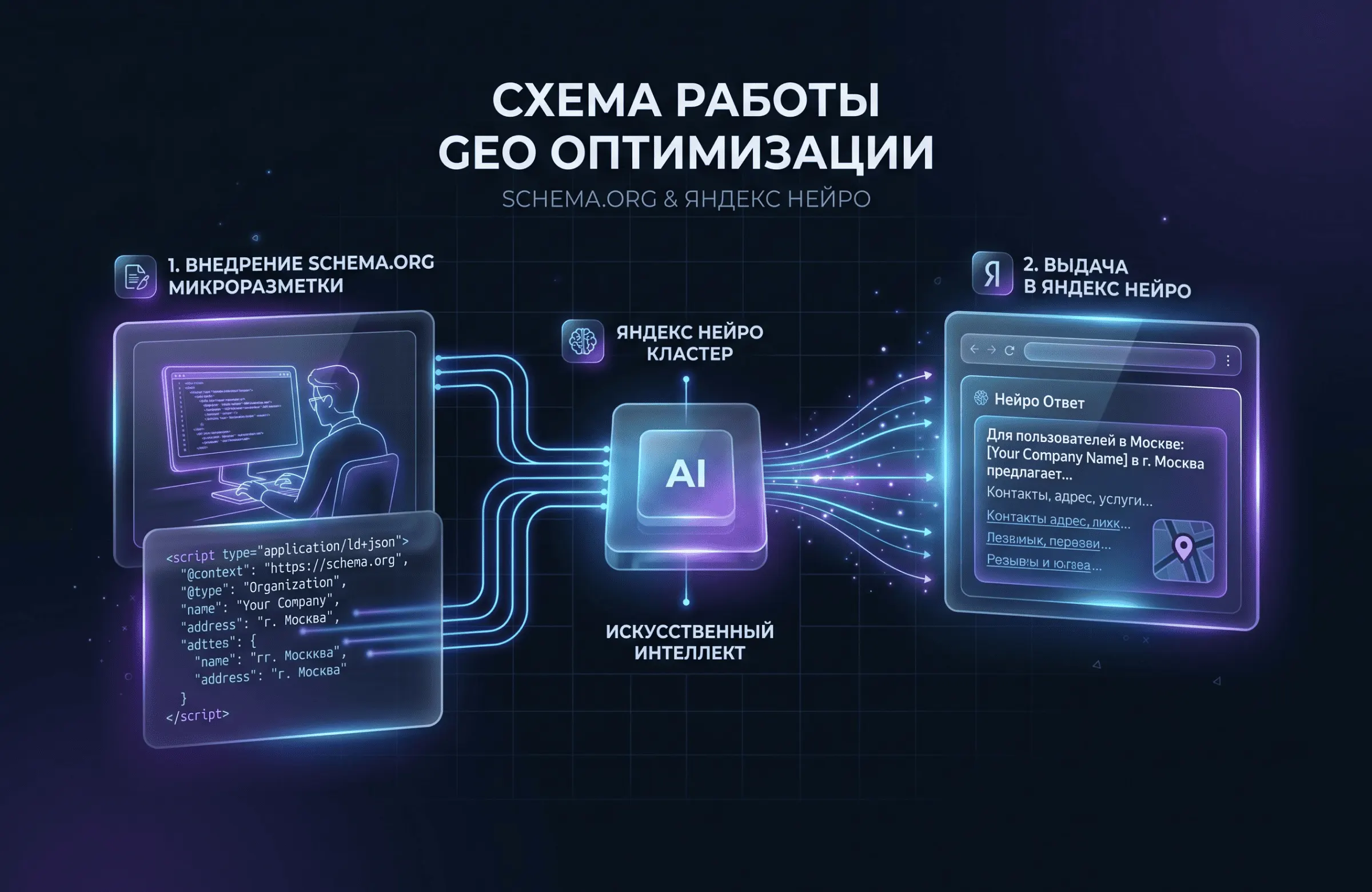 Схема работы GEO оптимизации