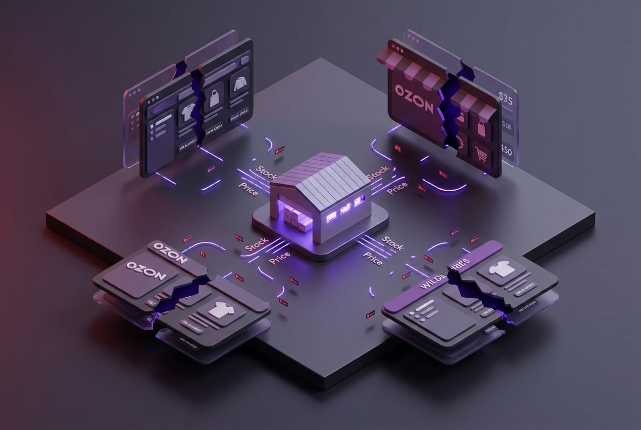 Интеграция B2B-портала с OZON и Wildberries: как синхронизировать остатки и цены без двойного ввода