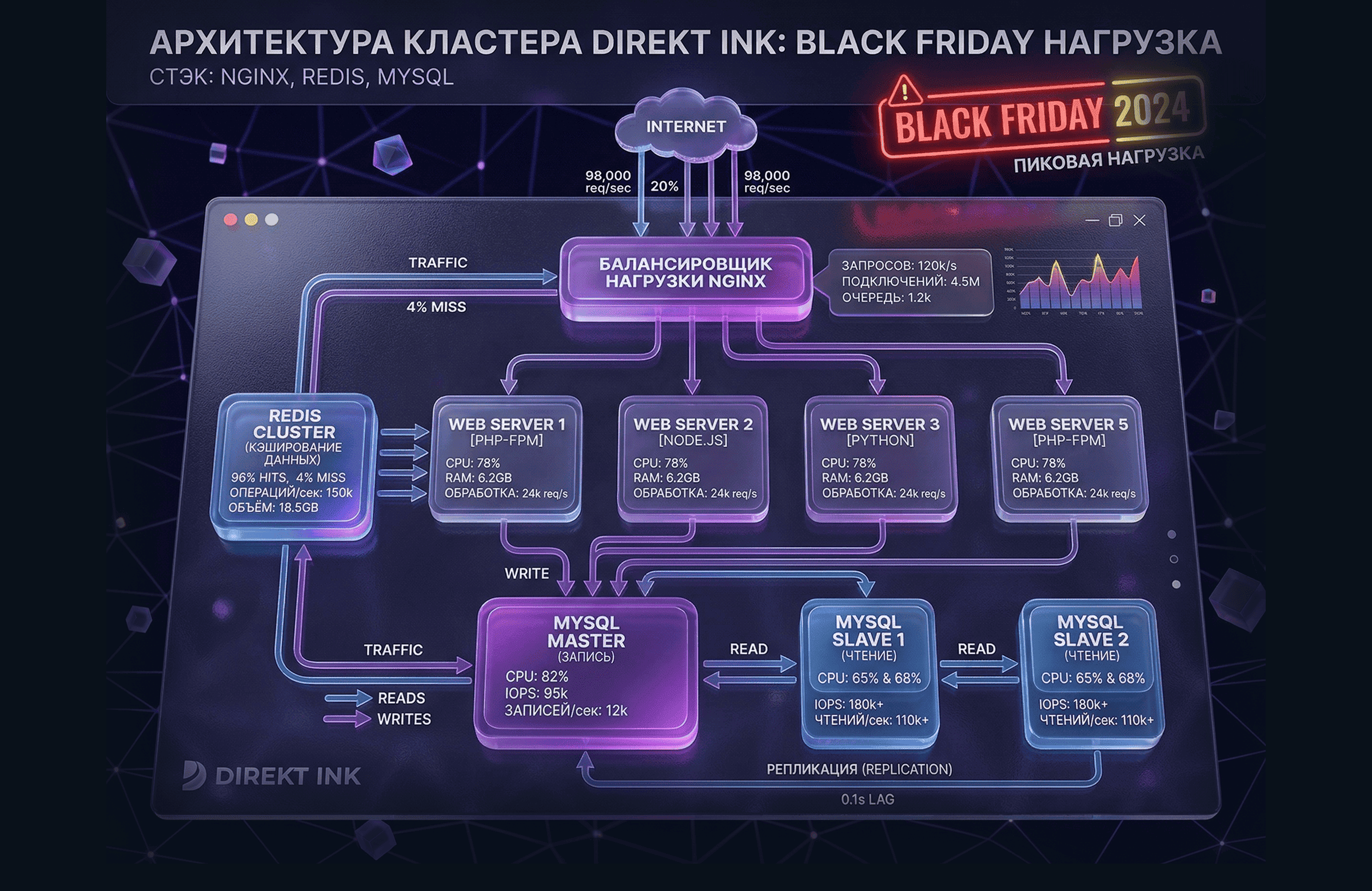 Кластерная архитектура 
